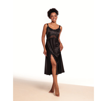 Slipdress Cetim de Renda