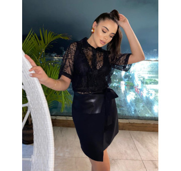 Camisa Renda Glamour
