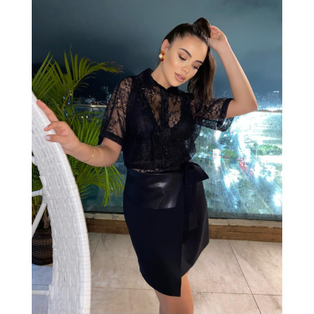 Camisa Renda Glamour